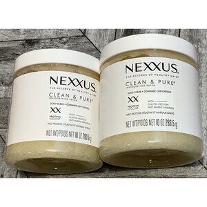 2 Nexxus Clean & Pure Scalp Scrub Exfoliating Hair Treatment 10 Oz.